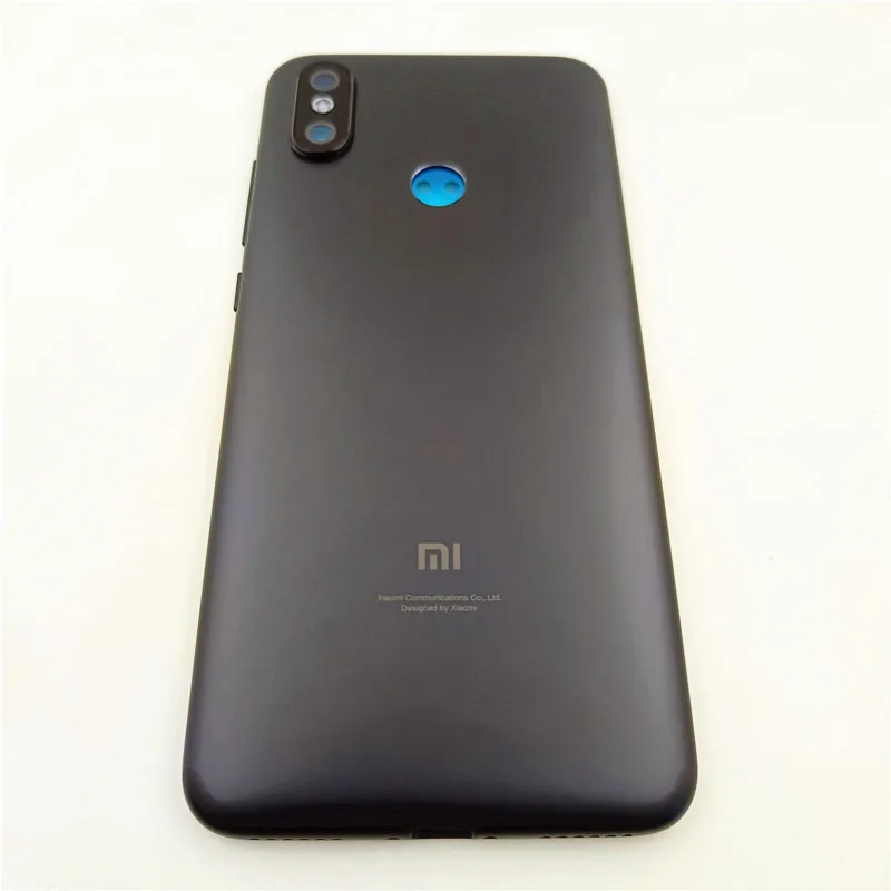 

Оригинальный новый для Xiaomi Mi A2 Mi 6X задняя крышка батарейного отсека металлическая дверь объектив камеры + кнопки регулировки громкости запч...