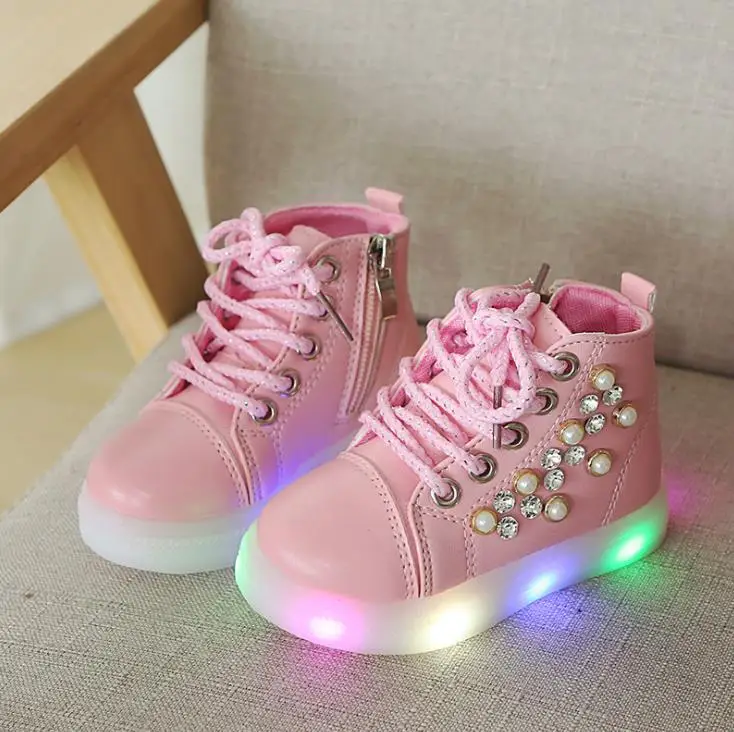 Детская обувь Светящиеся осенние кроссовки для маленьких мальчиков детская