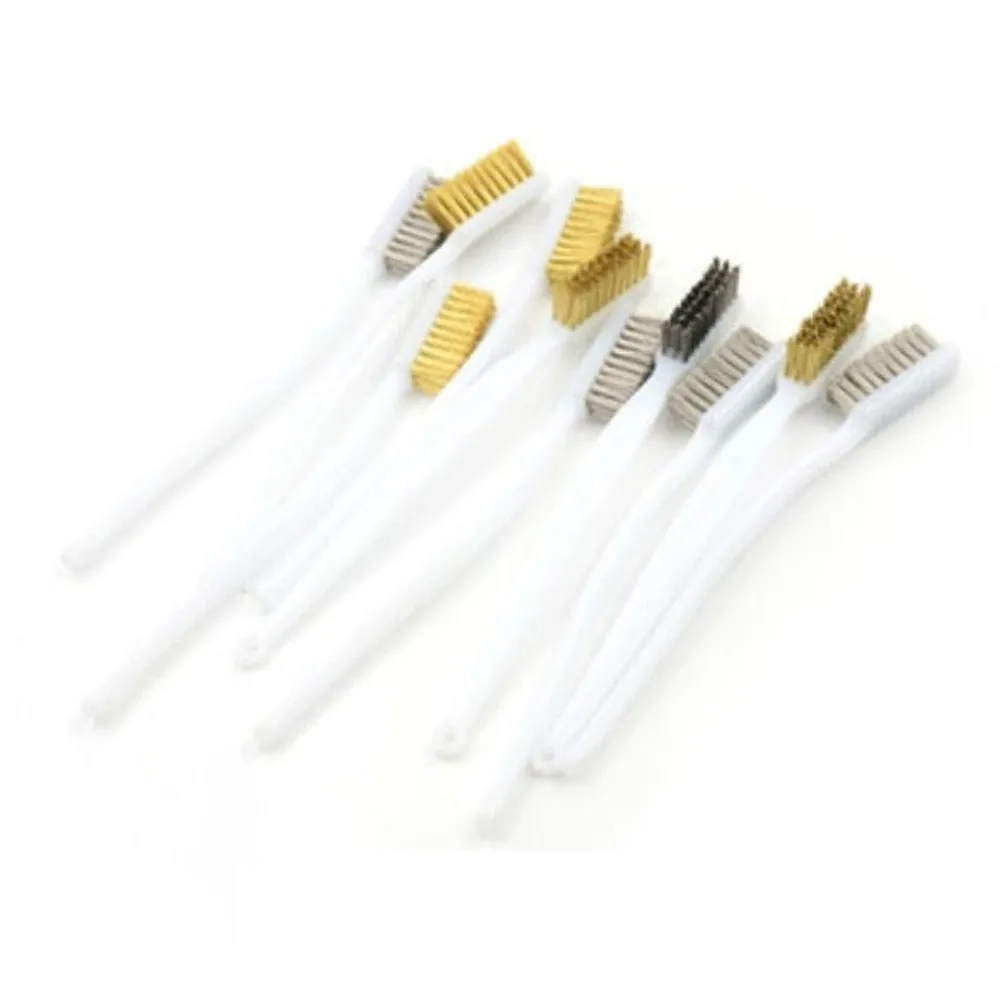 

10PCS Wire Brushes Mini Stainless Steel &Brass DIY Paint Rust Remover Clening Stainless Steel Wire Brush