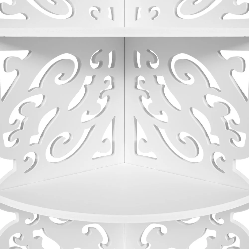 4 ярусная полая Резная полка для ванной настенная угловая полка/полки дисплей