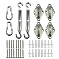 awning install attachment set sun shade sail canopy accessories stainless steel hardware kit for home garden sunshade fixing