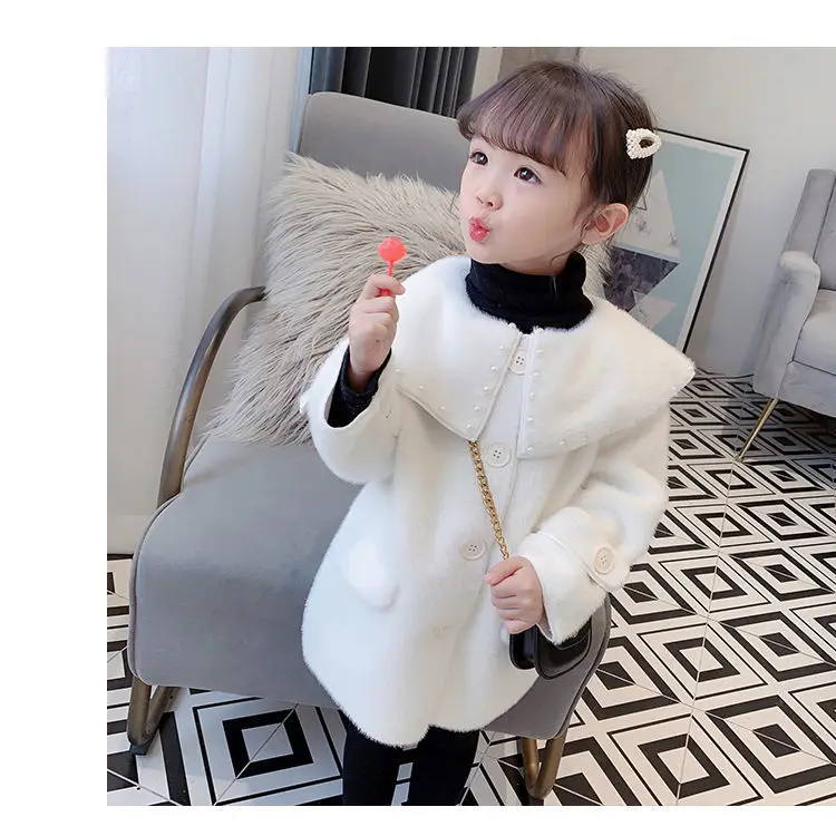 

Children's Clothing Girls Autumn And Winter Clothing 2021 New Fashion Coats Baby Sweet Windbreaker Jacket Padded Top