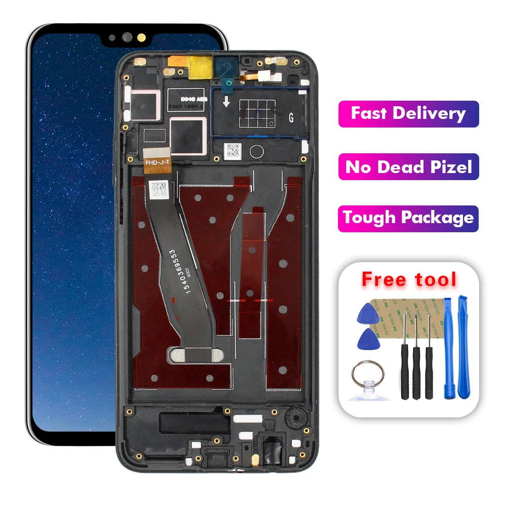 Высокое качество для 6 5 &quotHuawei Honor 8X JSN-L21 JSN-L42 ЖК-дисплей сенсорный дигитайзер с