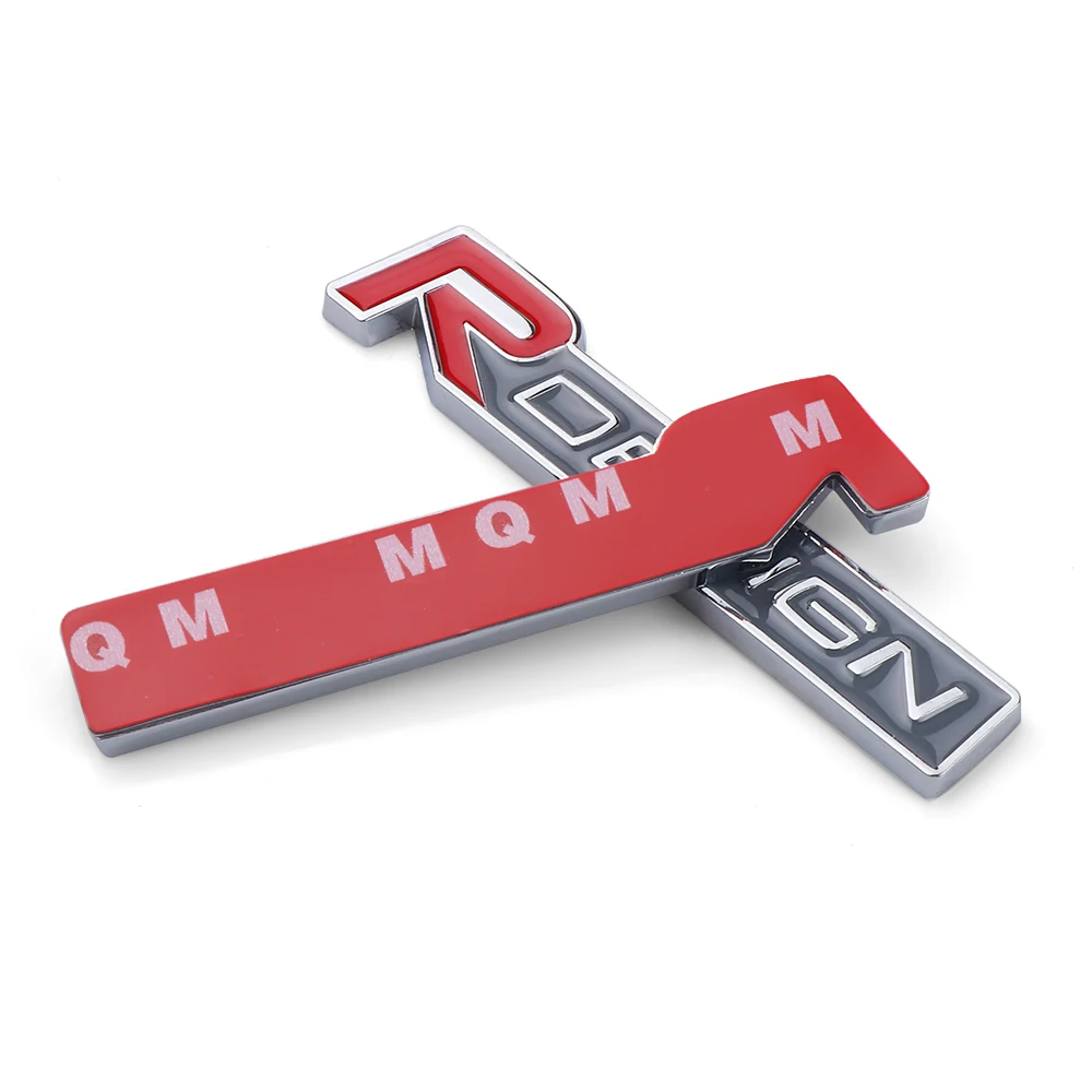 Car Styling 3D Rdesign Badge Front Grille Metal Alloy Decorative Body Rear Trunk Sticker For VOLVO S60 V60 S80 XC60 XC90 XC70 T6 |