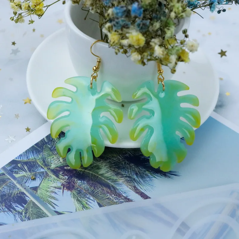 

Uv Resin Pendant Jewelry Big Pendant Charm Chic Earring Making Resin Jewelry Mold Silicone Mold