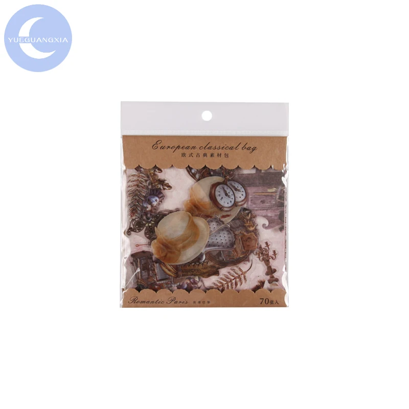 

YueGuangXia Europe Garden Material PET Scrapbooking/Card Making/Journaling Project DIY Retro Hangtag with Hole Cards 8 Designs