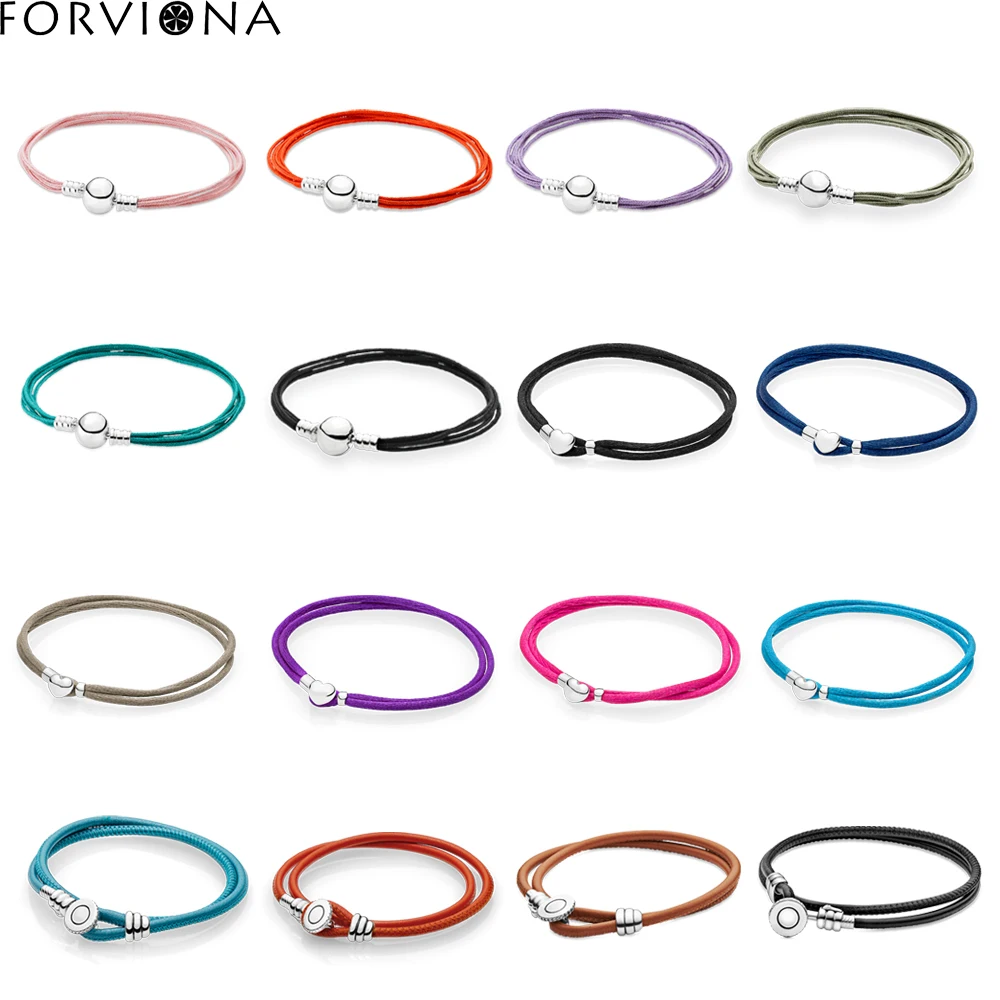 

FORVIONA The new fashion leather bracelet charm is a high-end style bracelet accessory suitable for women's DIY jewelry making