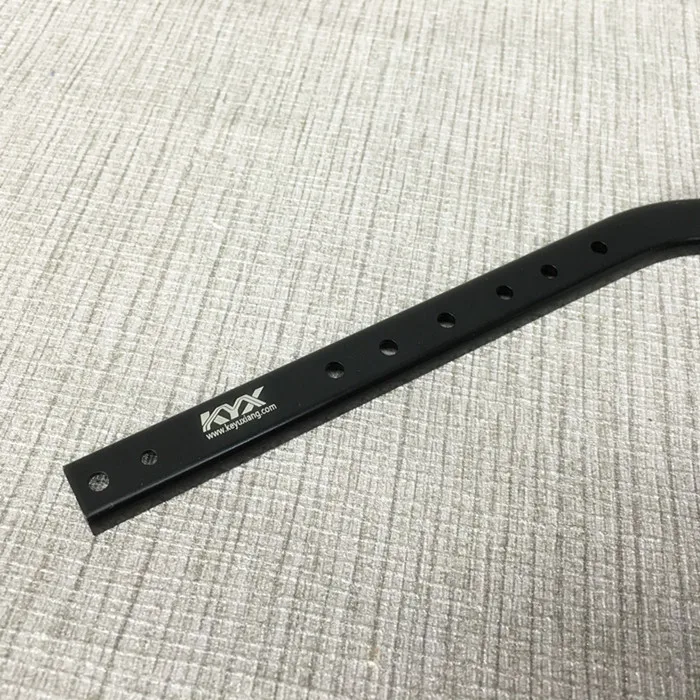 Soporte de viga de marco inferior de Metal para coche de control remoto, marco de mejora de viga de acero inoxidable para Axial SCX10II 1/10 90046, 1 par-2