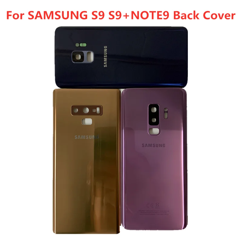 Задняя стеклянная крышка батарейного отсека для Samsung Galaxy S9 Plus G960 s9 + G965 NOTE9