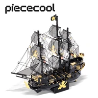 piececool 3d metal puzzle model building kitsblack pearl diy assemble jigsaw toy christmas birthday gifts for adults kids