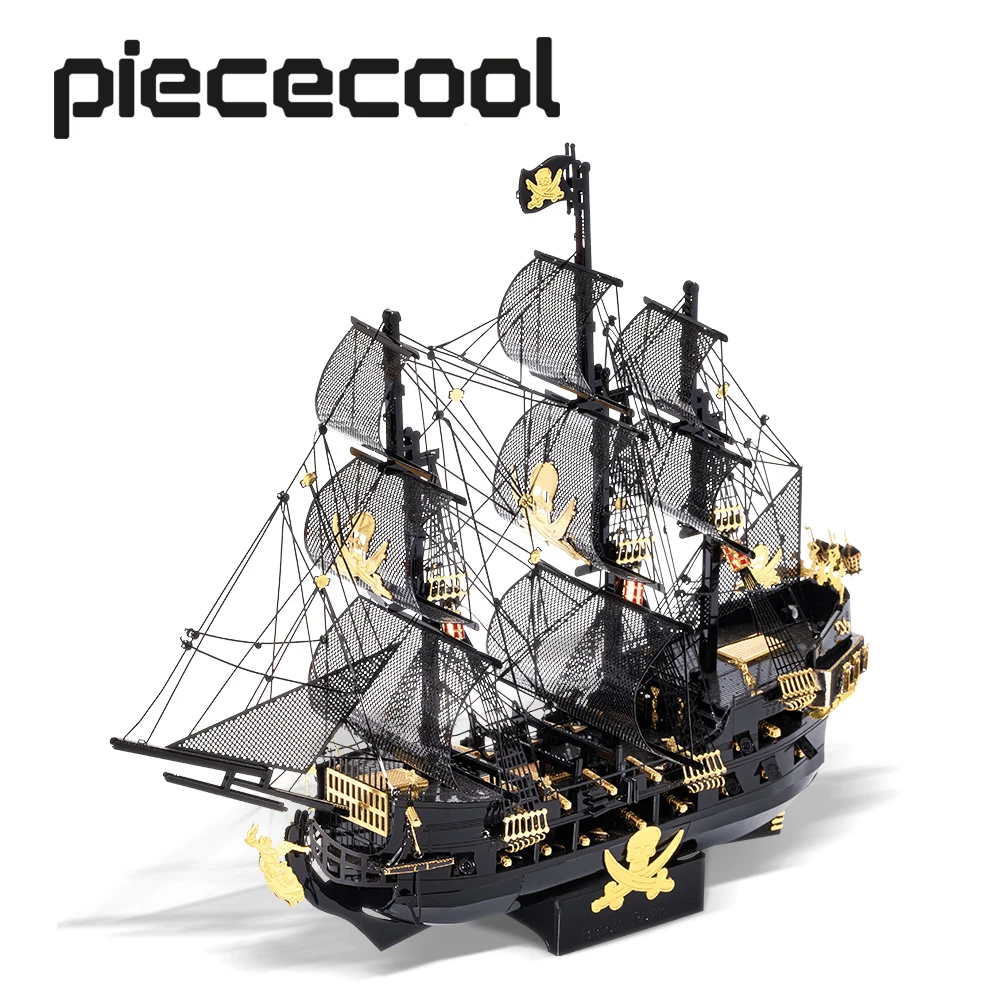 Металлический 3D-пазл Piececool набор для сборки DIY пазлов Черная жемчужина подарок на