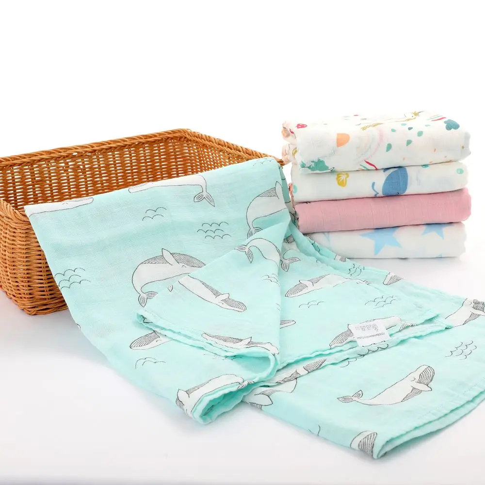 70% бамбуковые муслиновые пеленальные одеяла детское газовое банное полотенце