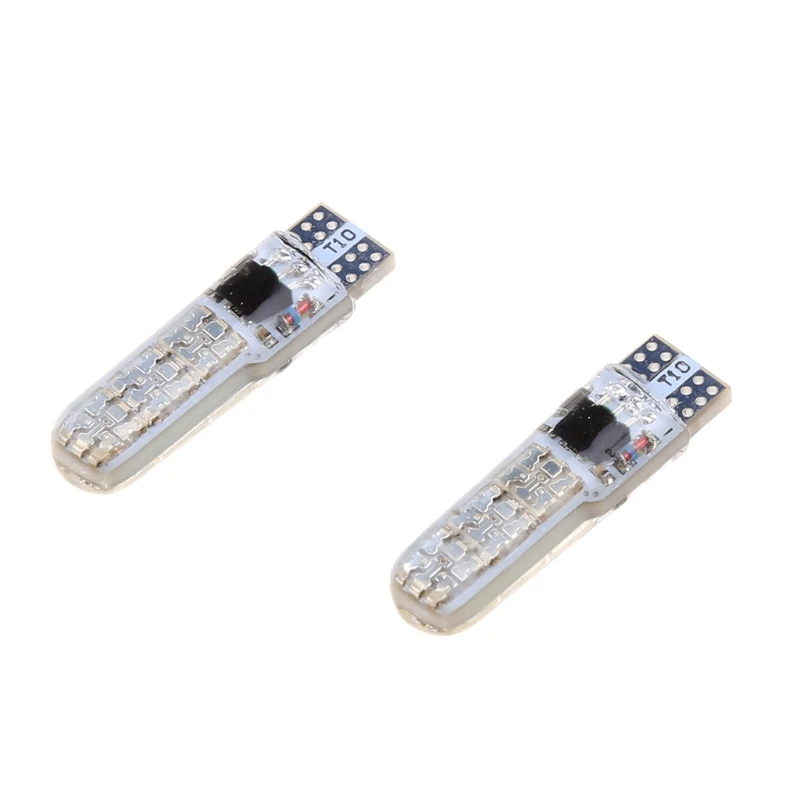 

2x T10 RGB LED Car Wedge Reading Lamp Auto Interior Light+ Remote Control