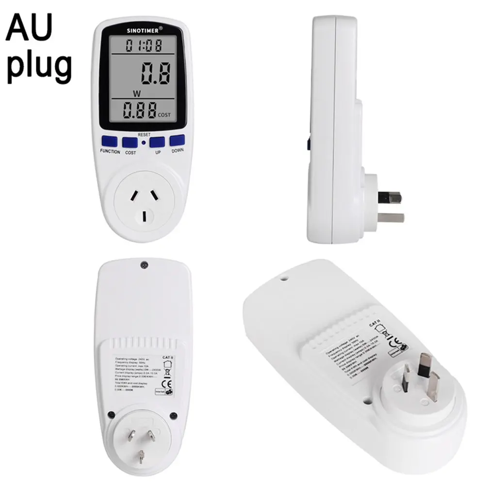 Цифровая розетка ваттметр потребляемая мощность измеритель энергии кВтч