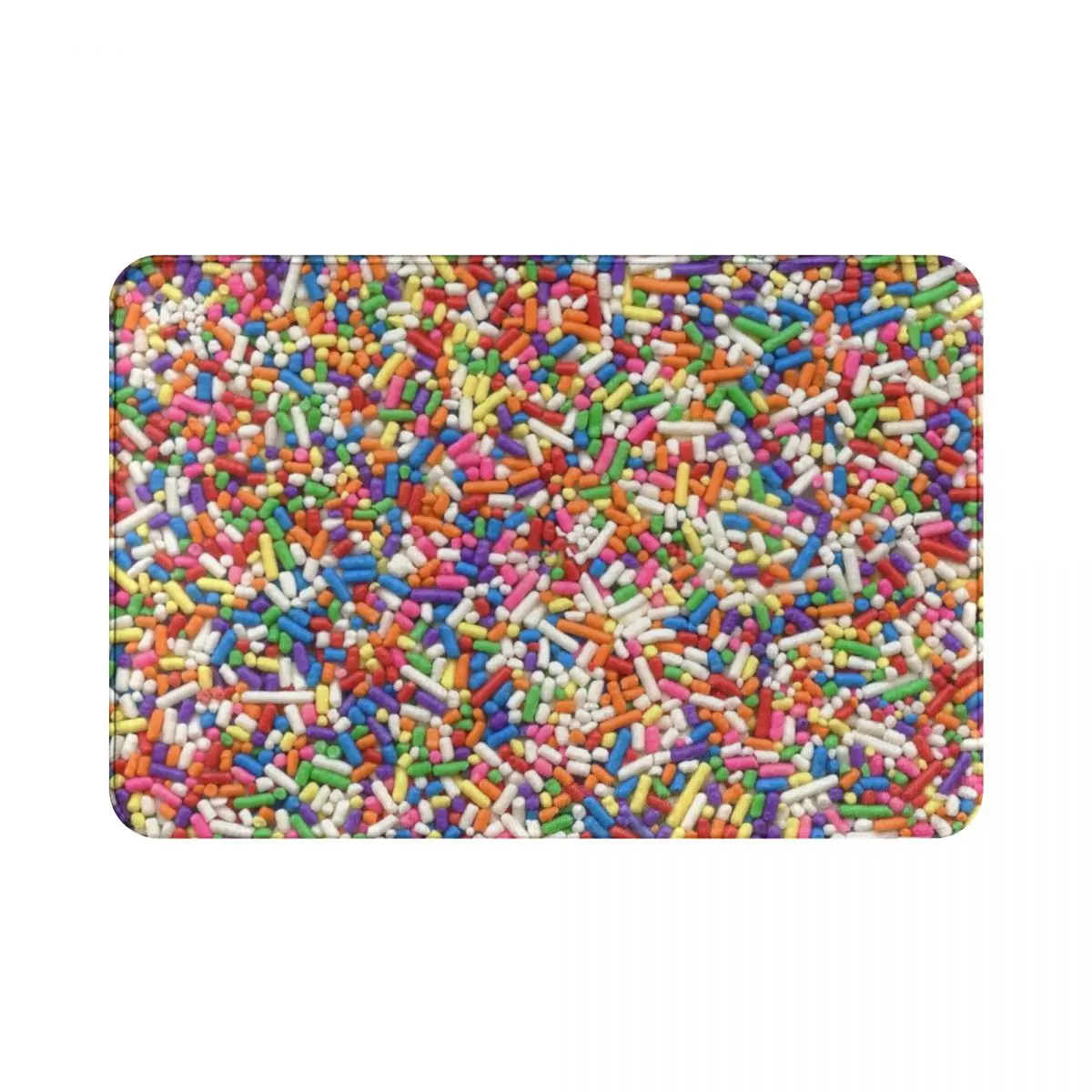 

Радужный поливочный полиэстеровый коврик, коврик для ног, нескользящий водостойкий маслостойкий для входа, кухни, спальни, балкона, туалета