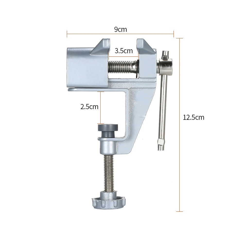 Mini Aluminum Miniature Small Jewelers Hobby Clamp On Table Bench Vise Tool Vice Muliti-Funcational | Инструменты