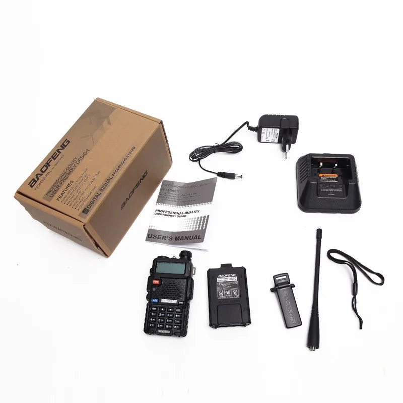 BaoFeng иди и болтай Walkie Talkie “иди УФ 5R двухсторонняя радиостанция UV Talkie“ 5W 8W VHF UHF