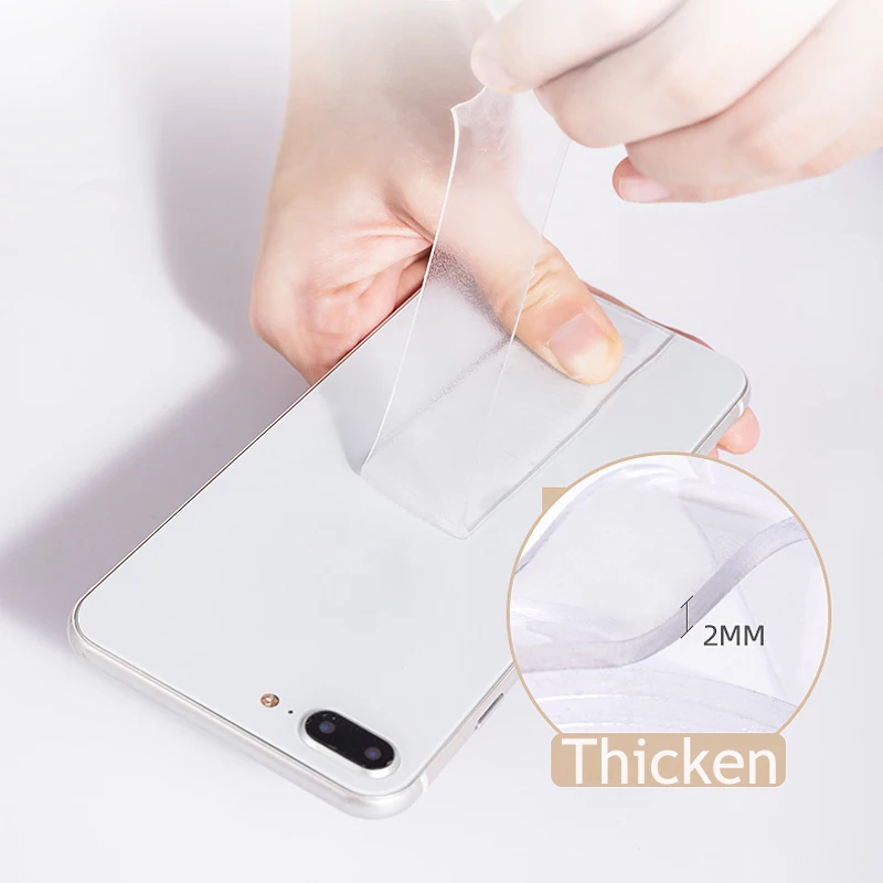 Нано двухсторонняя лента Съемная гелевая ручка прозрачная липкая многоразовая