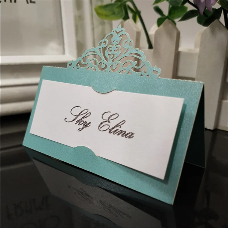 Винтажный Настольный номер имя карты лазерная резка место свадьба день рождения