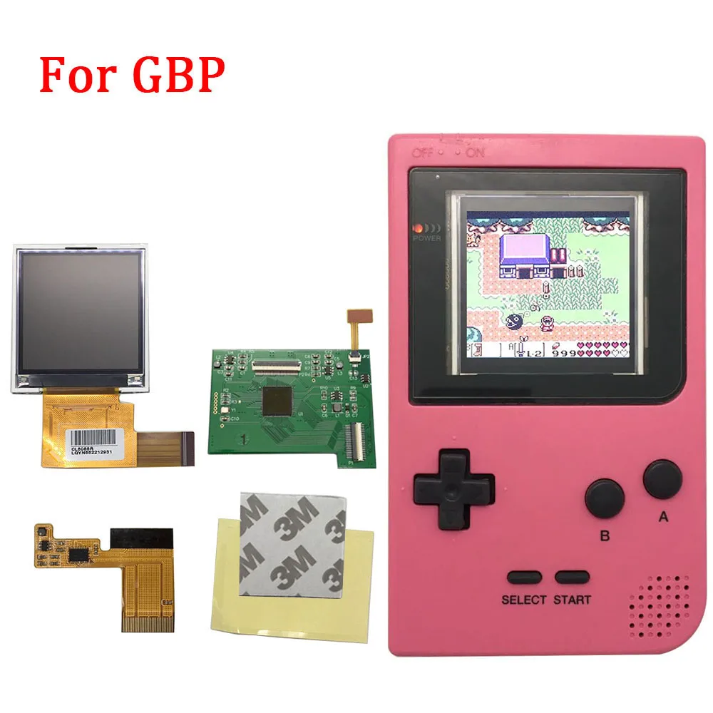 Комплекты для замены ЖК экрана подсветки GBP с ленточным кабелем Nintendo аксессуары