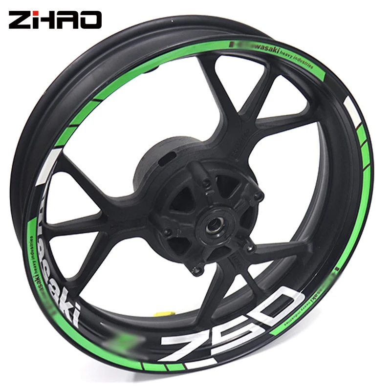 Мотоциклетная наклейка для kawasaki Z750 z750 обода мотоцикла полоски Водонепроницаемые