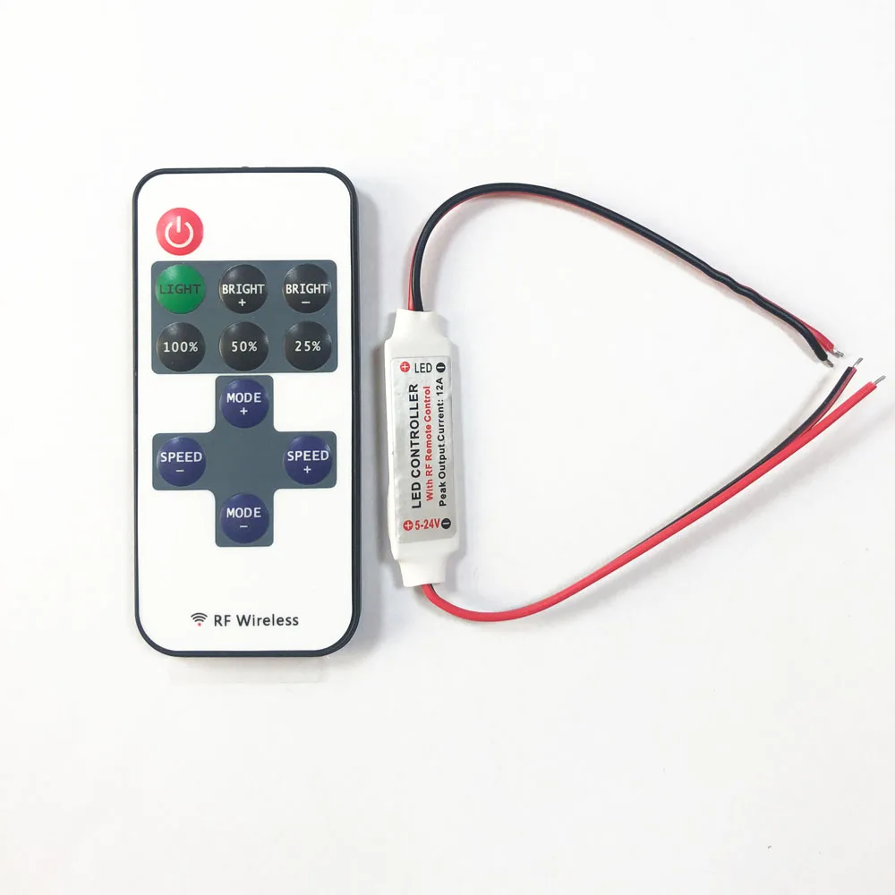 RGB светодиодный светильник с эффектом диммера мини диммер Радиочастотный пульт