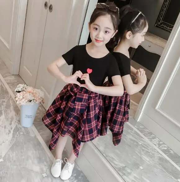 2020 комплект одежды для девочек Милая хлопковая рубашка с героями мультфильмов и