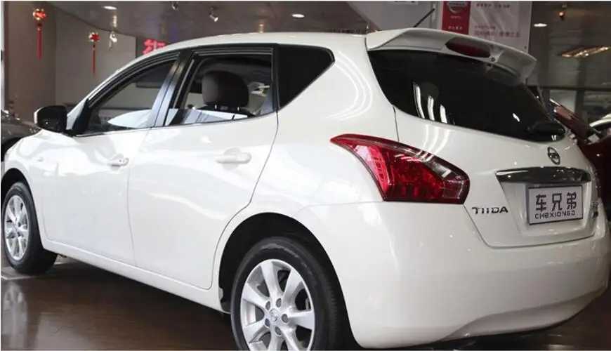 ABS Краски Автомобиля Заднее Крыло багажника выступ Спойлеры насадка для Nissan Tiida 2011 2012 2013