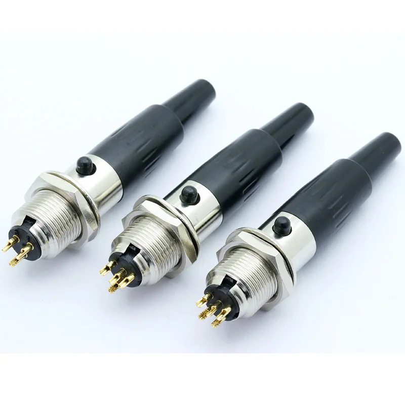 1 компл. Разъем Mini XLR, мини-авиационный микрофонный разъем, цинковый сплав+ медные булавки с позолотой, 3 4 5 контактов