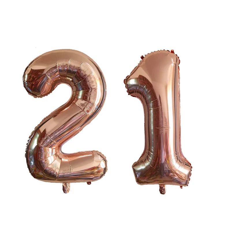 32 дюйма 40 дюймов розовое золото фигурки фольга шары украшения для детской
