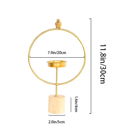 

Modern Nordic Style Candlestick Candle Holder Set Iron Geometric Simple Luxury Home Party Decoration