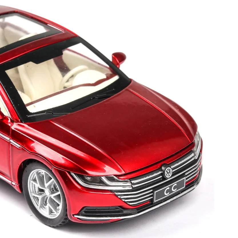 1/32 весы Volkswagen CC литой под давлением сплав оттяните назад автомобиль коллекционная игрушка Подарки для детей
