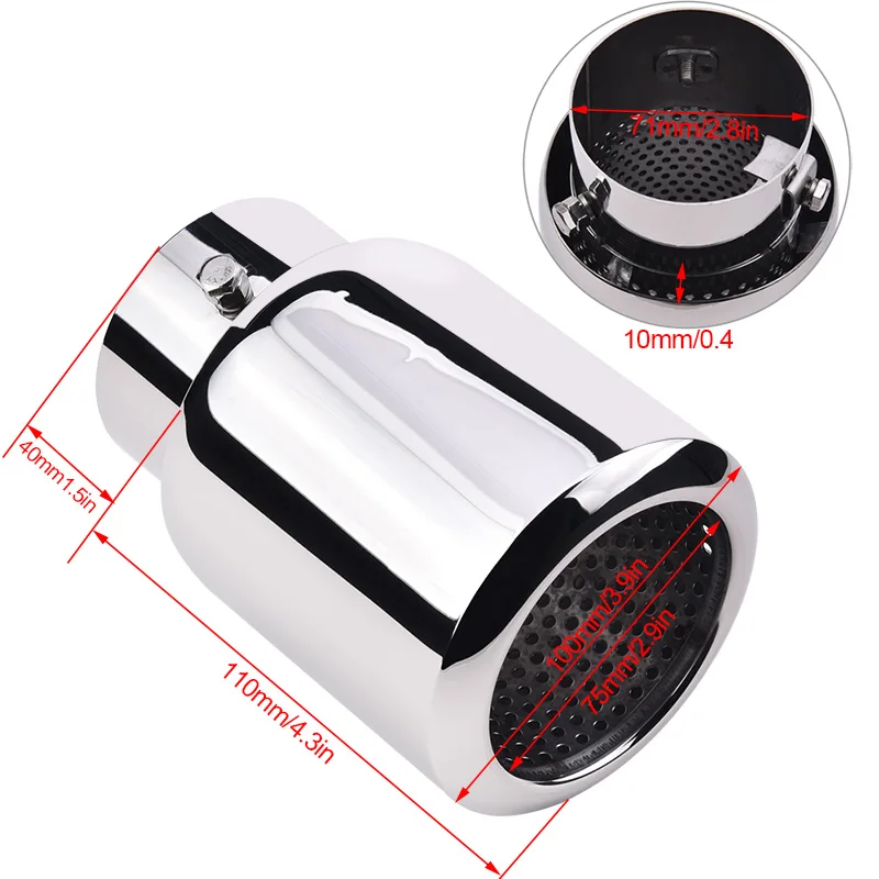 Универсальный автомобильный глушитель SPEEDWOW из нержавеющей стали выхлопная