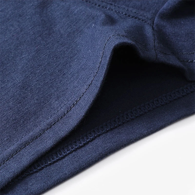 4Pcs/ot Men Underwear Cotton Boxer Shorts Soid Underpants Comfortabe Breathabe Mae Trunk U Convex Panties