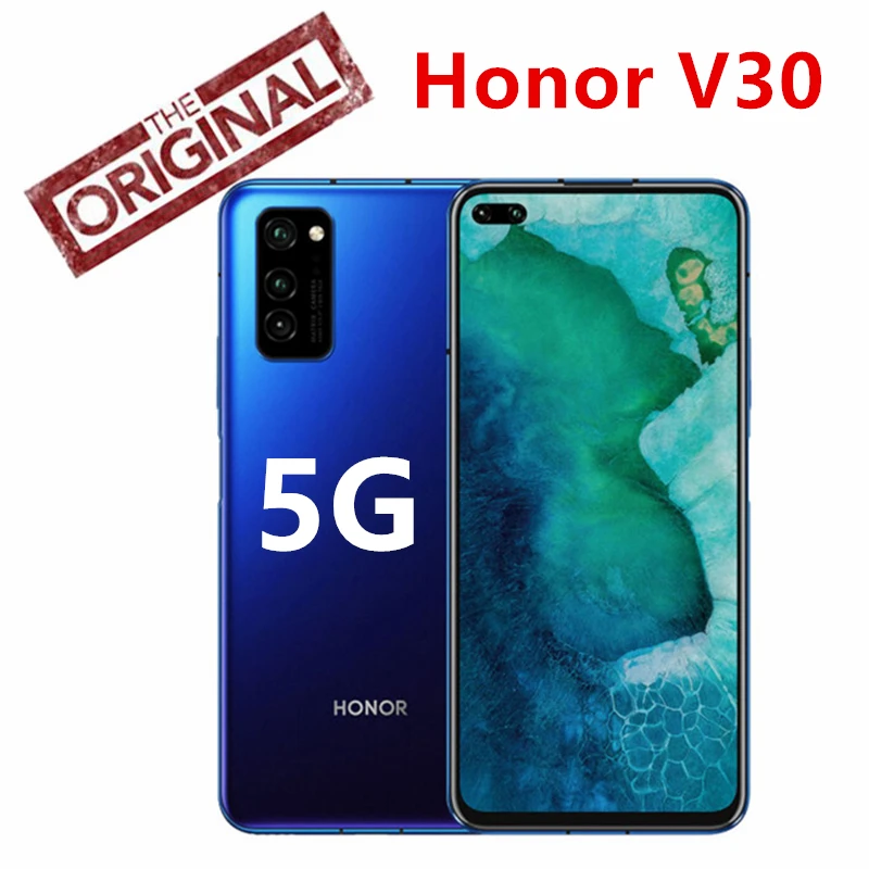 Honor V30 8 Гб Оперативная память 128 Встроенная смартфон Kirin990 7nm Octa Core 5G GPU 40mp тройной Cam
