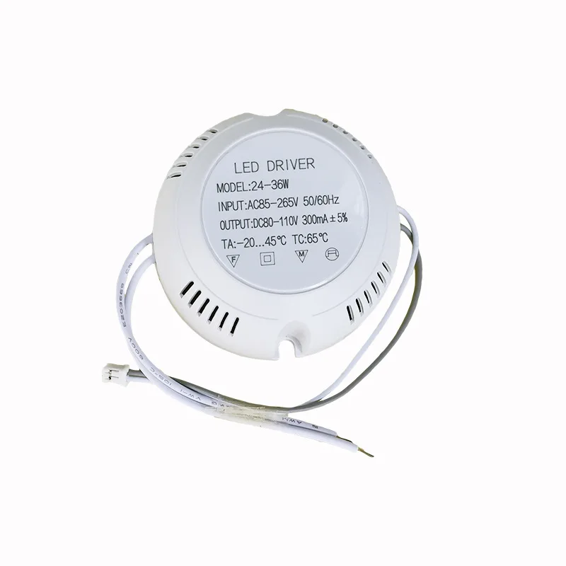 

LED Driver 300mA 8W24 36W 50W 70W Circular round For LEDs Power Supply Unit AC85-265V Lighting Transformers For LED Power Lights
