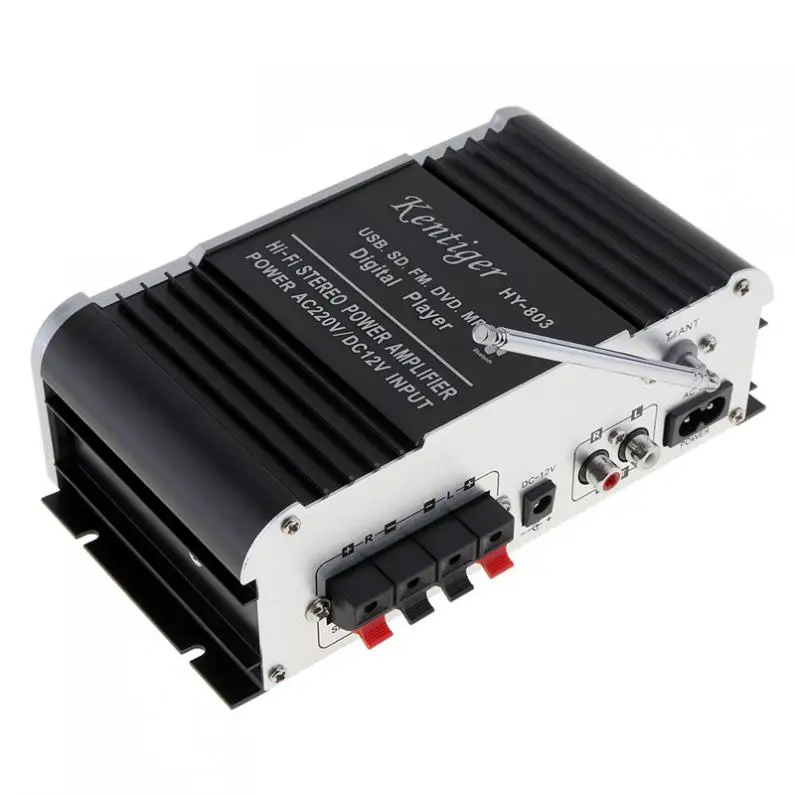 Kentiger HY-803 2CH автомобильный Hi-Fi Bluetooth mp3 amplifier12V amplificador автомобильный аудио стерео усилитель мощности fm-радио плеер