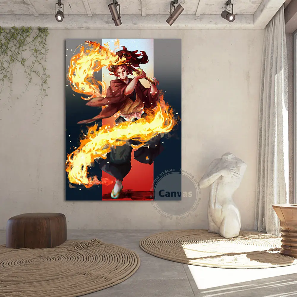 Постер на стену с изображением аниме рассекающий демонов | Дом и сад