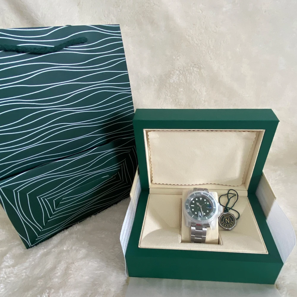 Автоматические Мужские часы механический 904L Скользящий замок из нержавеющей