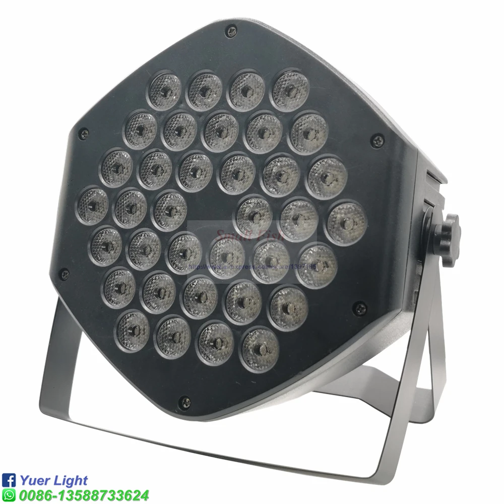 LED Strobe 36x3W DJ RGB UV Par Lights 3IN1 Wash Disco Light DMX Controller Effect For Small Paty KTV Stage Night | Освещение
