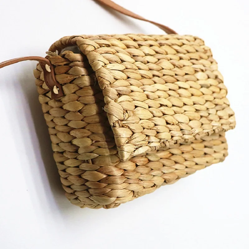 

Handmade Straw Woven Shoulder Bags for Women 2020 Crossbody Bag Sling Flaps Fashion Becach Bags