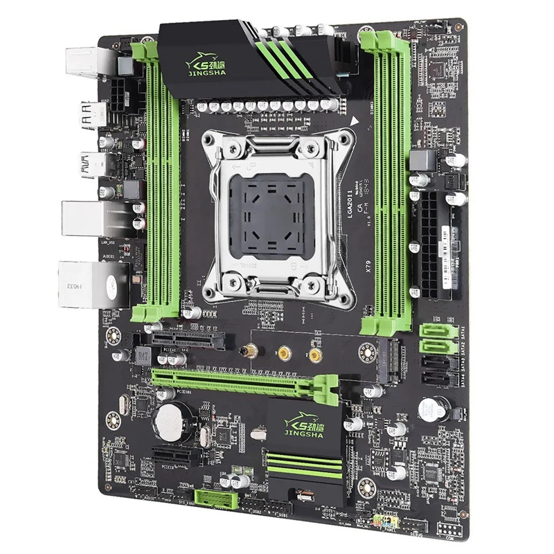 JINGSHA X79 LGA 2011 материнская плата 4 канальный DDR3 64G регистровая и ecc память