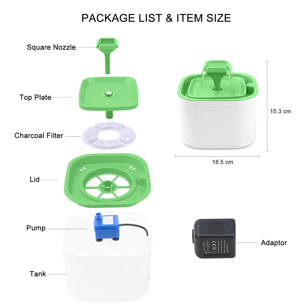

New Automatic Water Feeder For Cats Pet Dog Water Fountain Uv Sterilize Power-off Protection Drink Water Dispenser