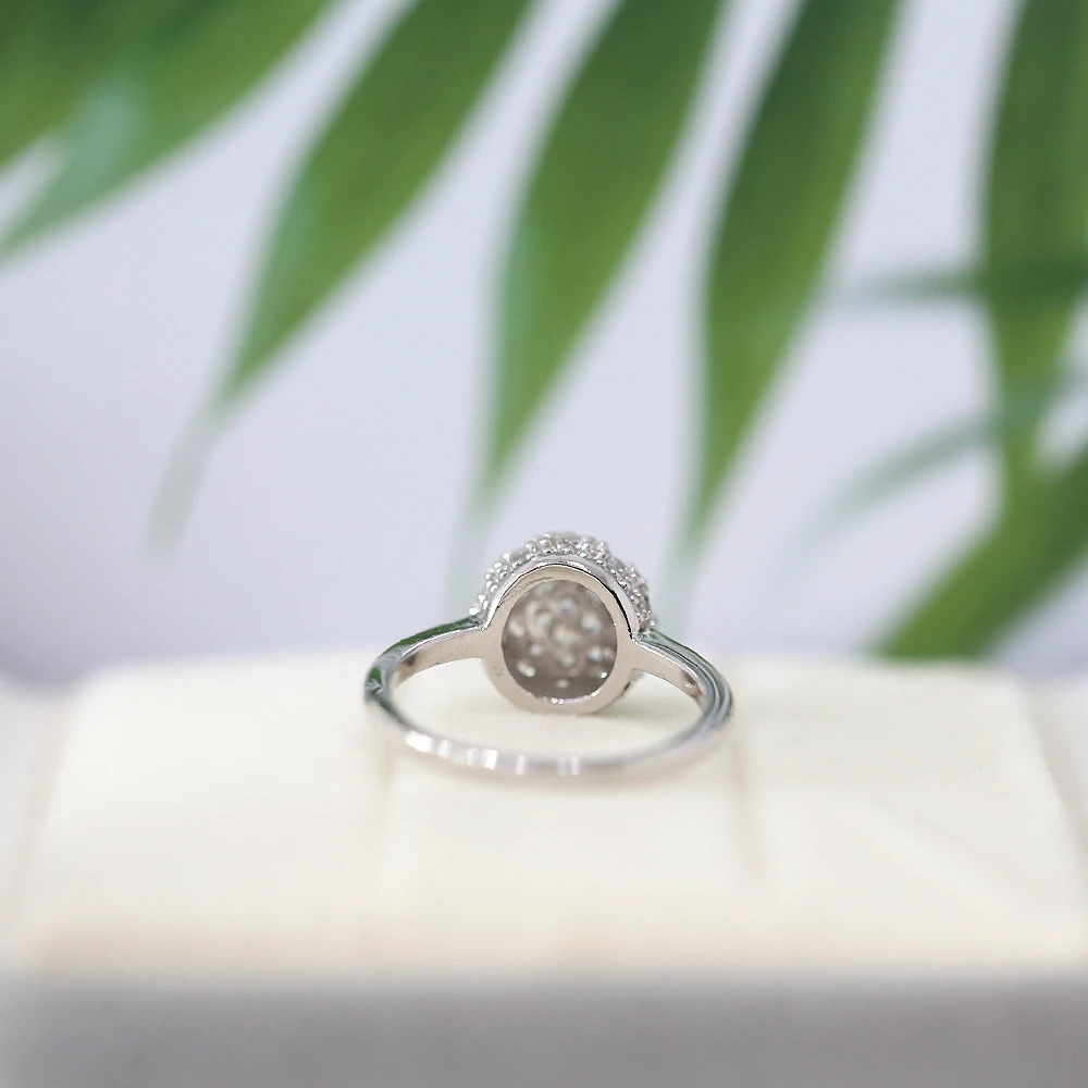 Кольцо из кубического циркония с бриллиантами бесцветное Ювелирное Украшение