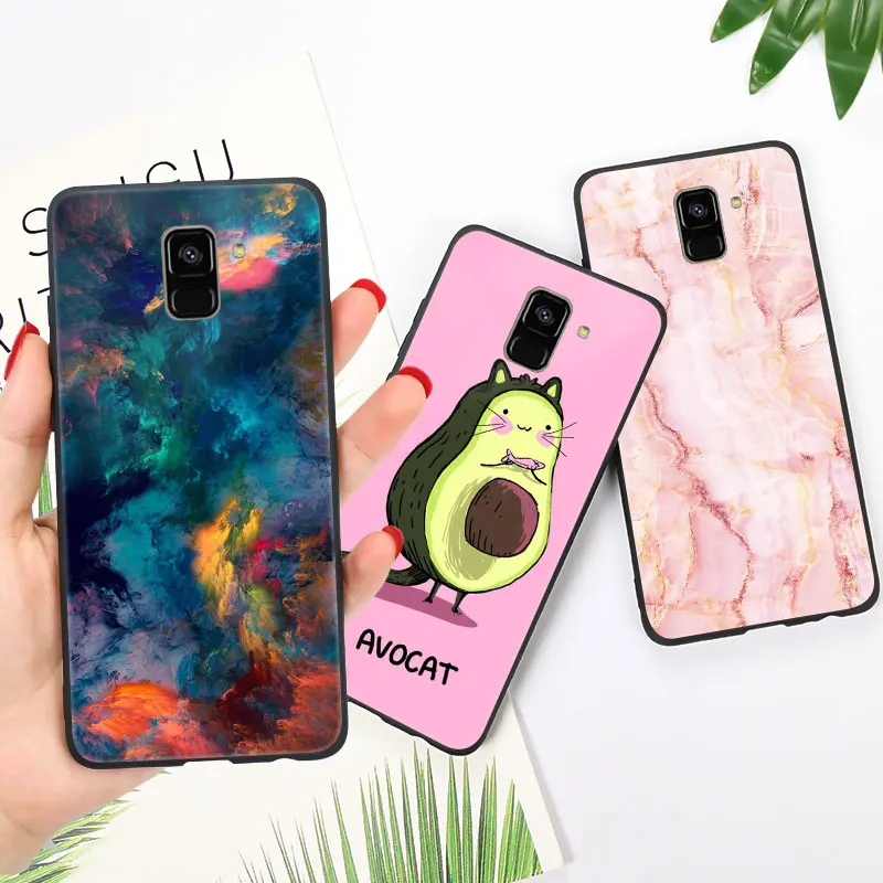 Мягкий для samsung J6 плюс чехол Глянцевая блестящая для samsung Galaxy J4 Plus J3 J5 J7 чехол Coque