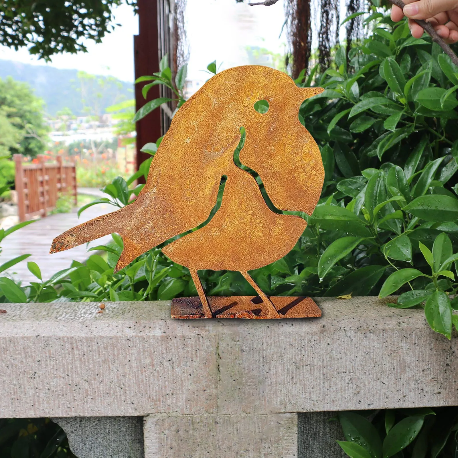 2 шт. декоративное украшение для сада в форме птицы|Садовые статуи и скульптуры| |