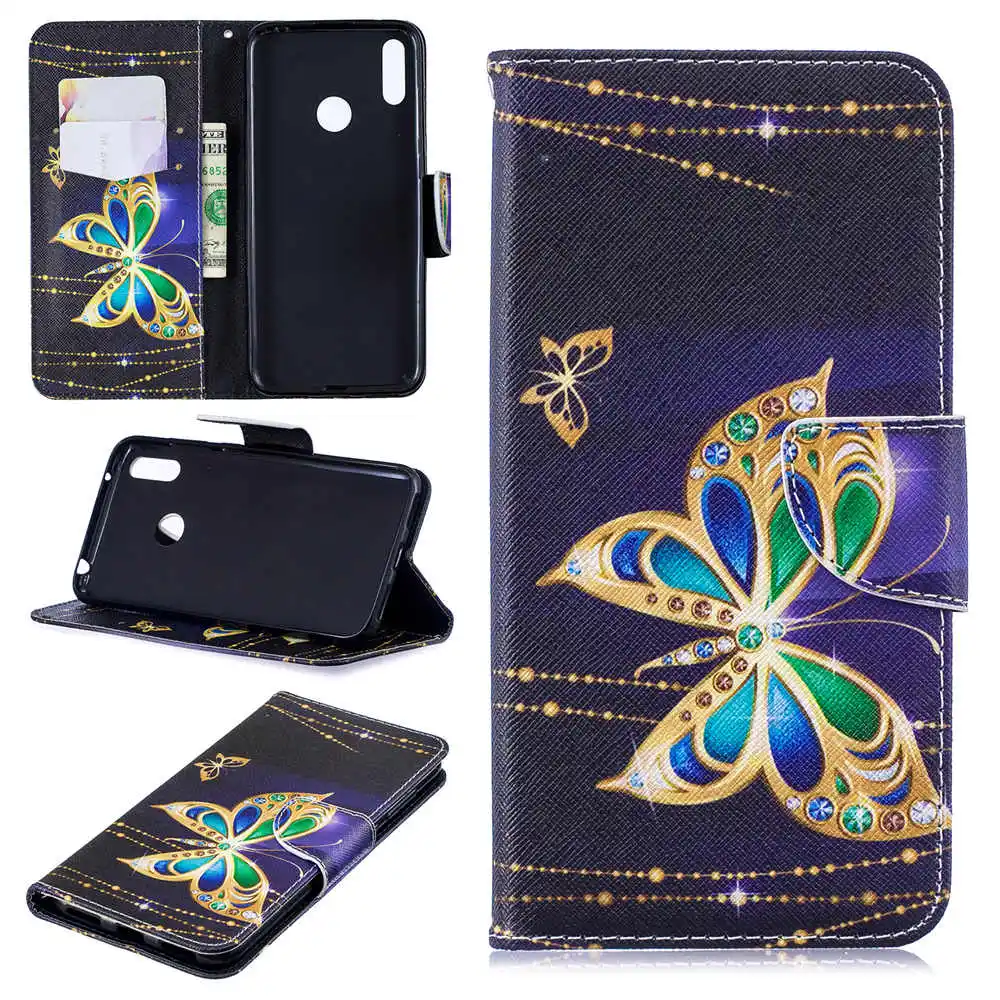 19 Милый кожаный чехол для телефона s для Fundas samsung Galaxy A10 A20 A30 A40 A50 A70 A10E A20E Чехол-бумажник держатель для карт откидная крышка - Цвет: 19