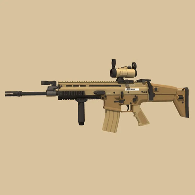 DIY 1:1 FN SCAR L MK16 фактические Размеры украшения Бумага ремесло Штурмовая винтовка