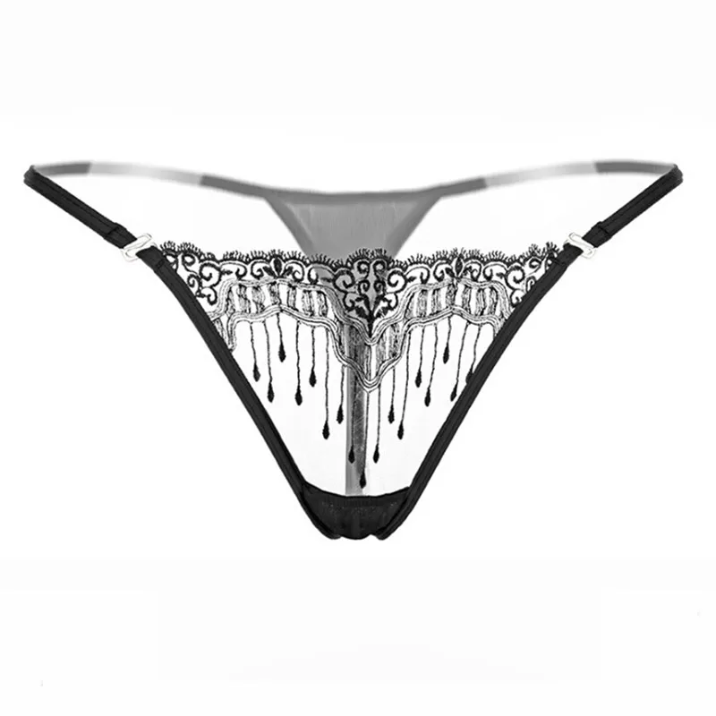 

G-String Embroidery Sexy Women Underwear Transparent Sexy Panties Thong Seamless Sexy Panty Female Underpants T-back