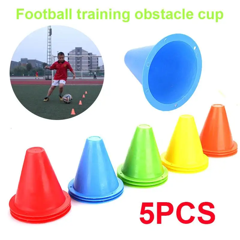 

Football Training Barrier Marker Cones Court Marking Sport 5pcs PE Soccer Marker Disc Prop Skating Lawn Outdoors Beginner